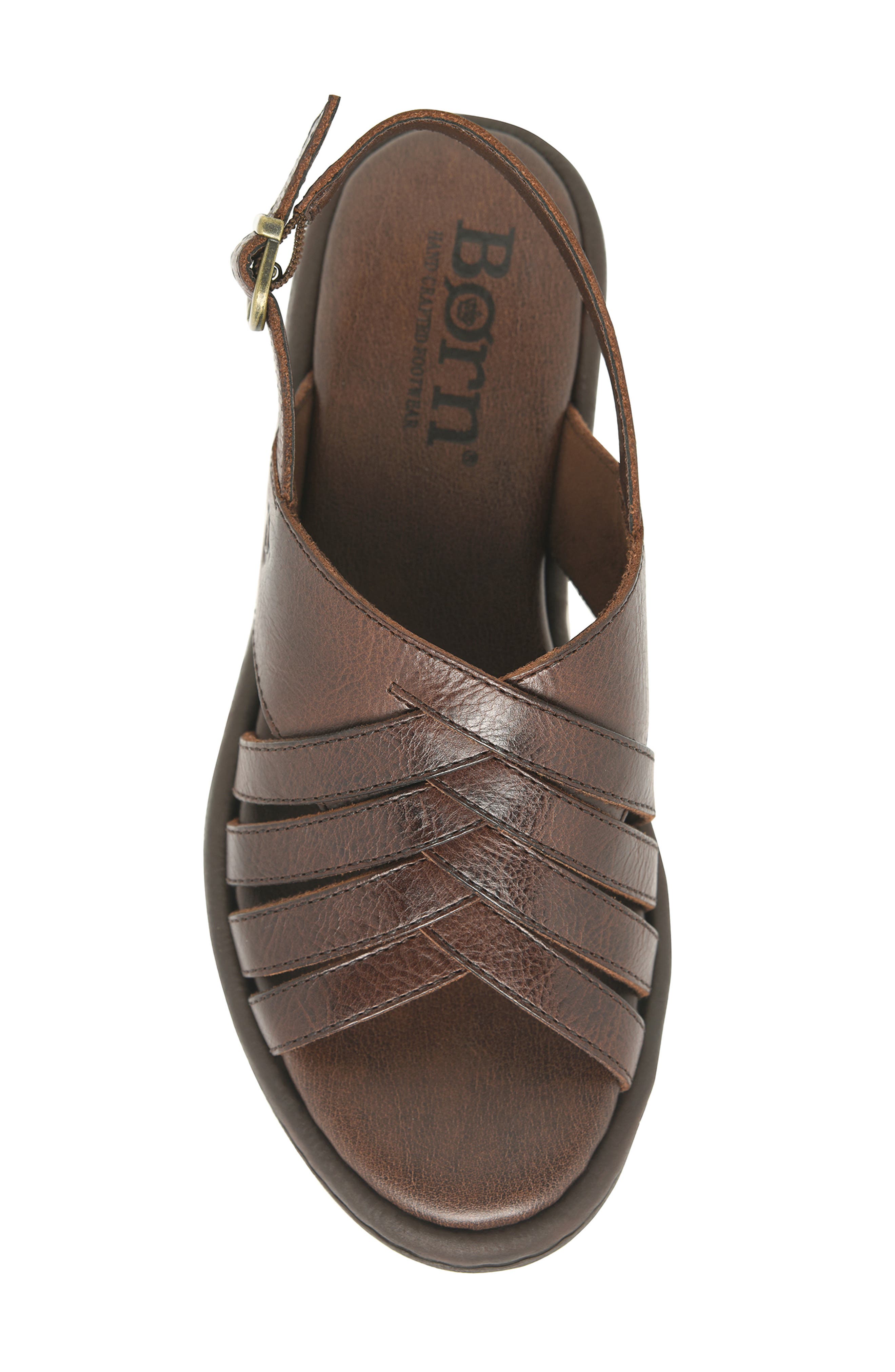 Remy Slingback Sandal, Alternate, color, BROWN LEATHER