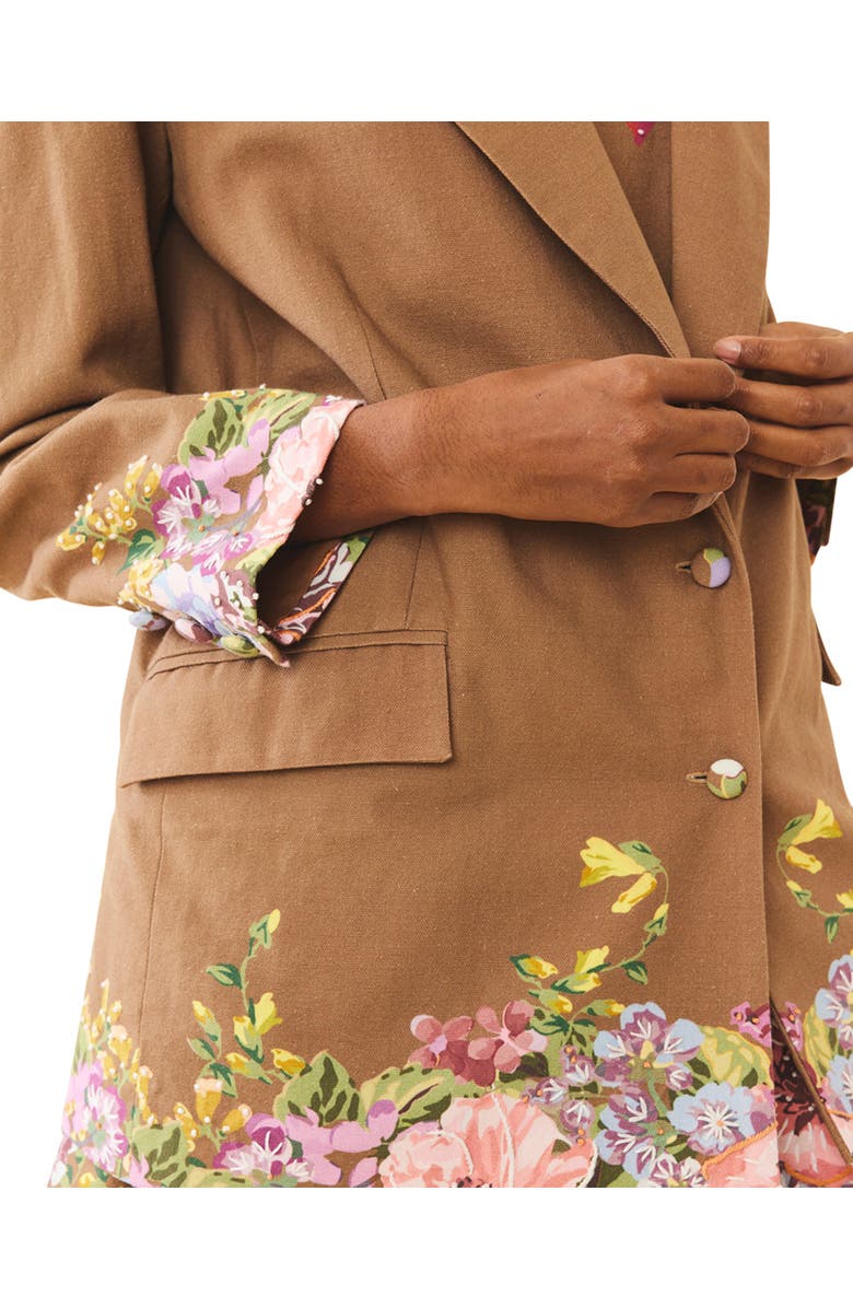 Eddy Sloan Blazer, Alternate, color, Carmel Victorian Floral