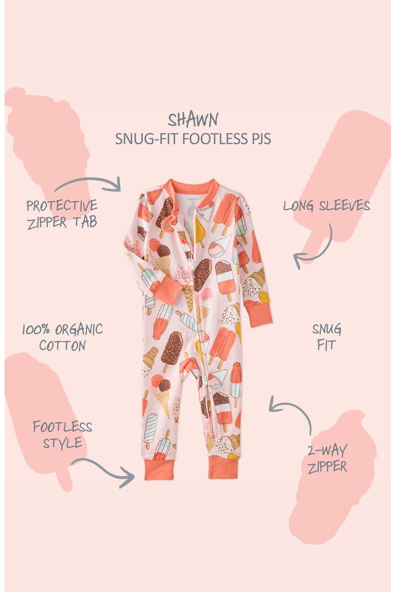 Shawn Footless Organic Cotton One-Piece Pajamas, Alternate, color, THE SCOOP