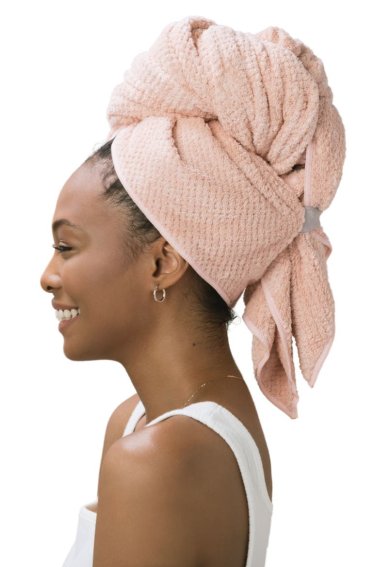 Hero Hair Towel, Alternate, color, CLOUD PINK