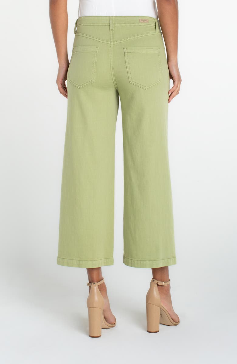 Liverpool Los Angeles High Waist Crop Wide Leg Utility Pants, Alternate, color, Lotus