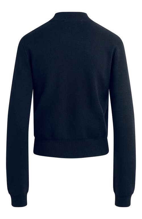 Favorite Daughter The Whitney Mock Neck Sweater In Blue
