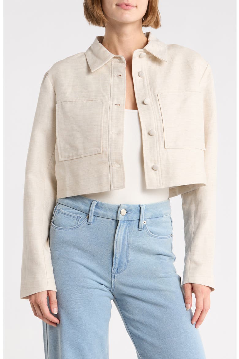 Crop Jacket, Main, color, OAT