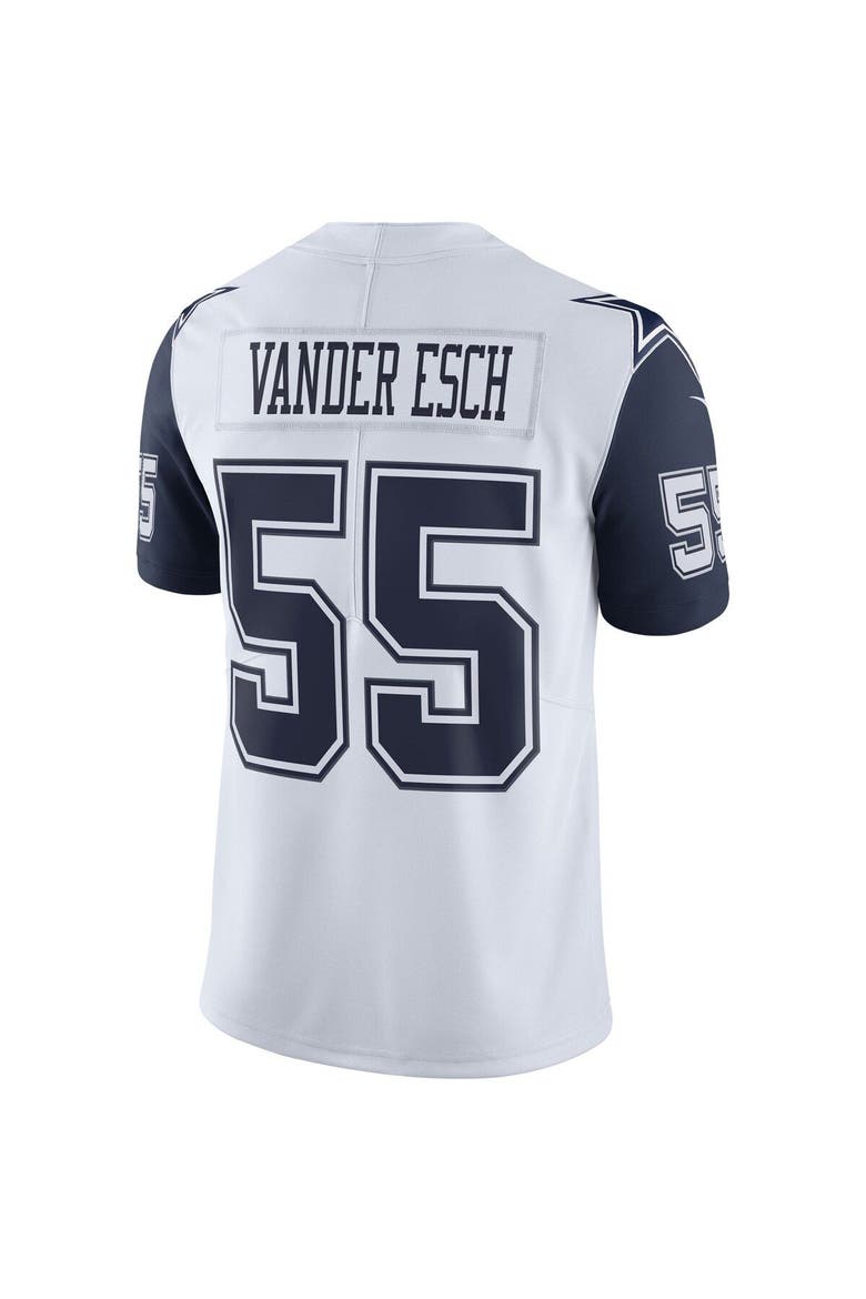 Men's Nike Leighton Vander Esch Dallas Cowboys White Color Rush Vapor Limited Jersey, Alternate, color, White