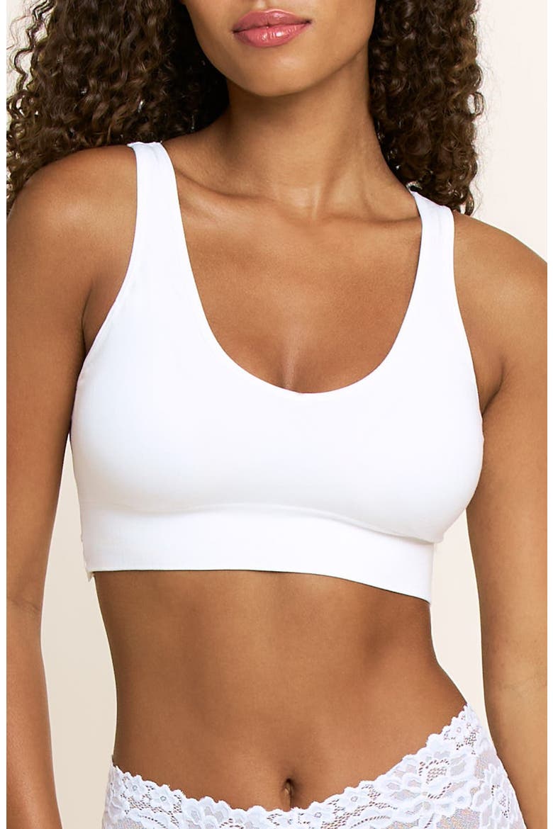 Caitlyn Reversible Bralette, Main, color, WHITE