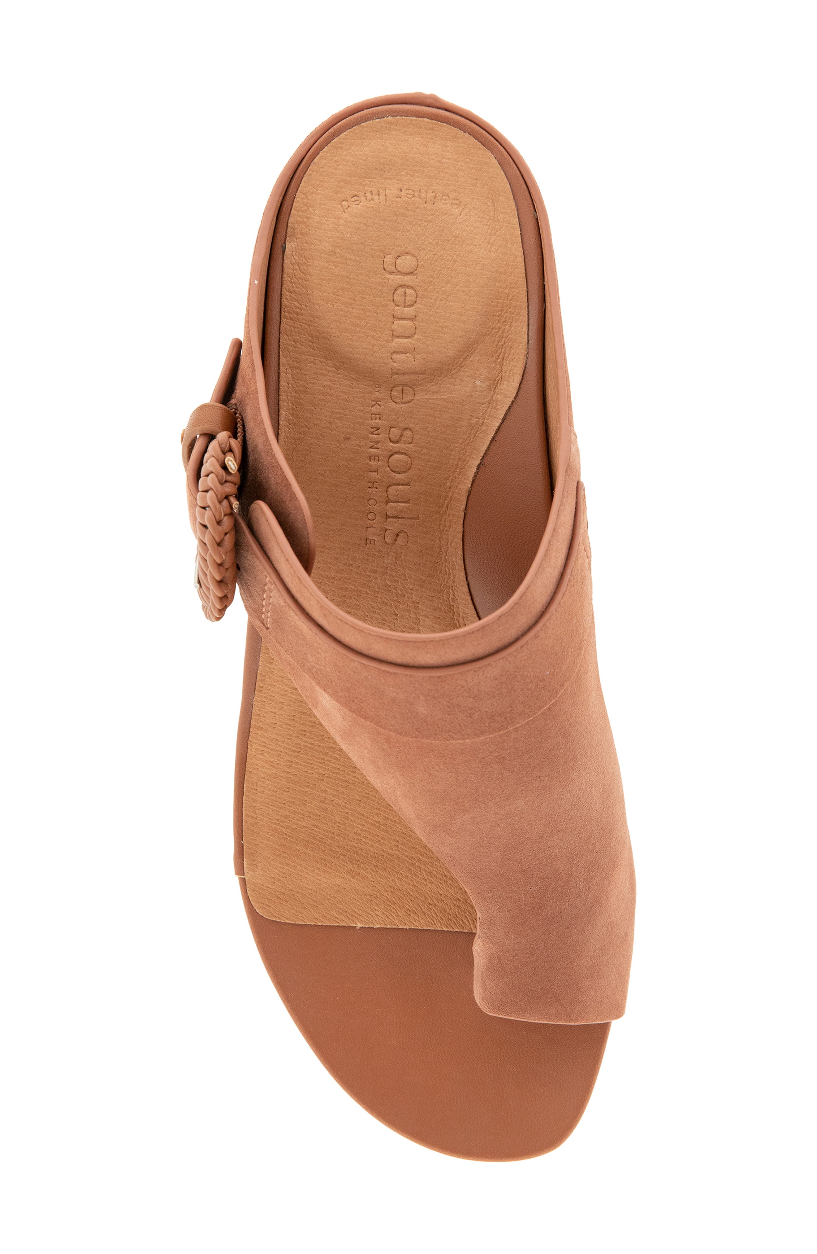 Galina Toe Loop Wedge Sandal, Alternate, color, MOCHA SUEDE