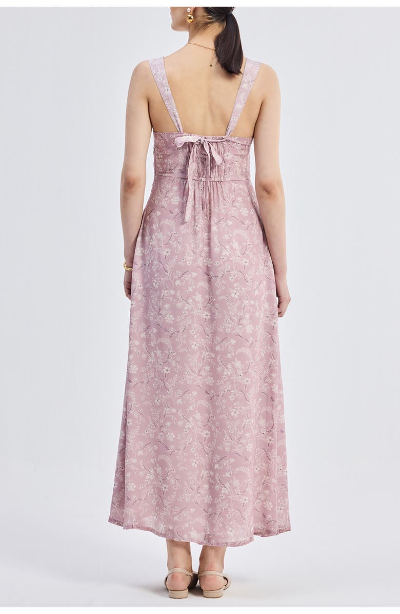 Reistor Perfect Floral Maxi with Tapered Straps in Pink, Alternate, color, Blossom Blush