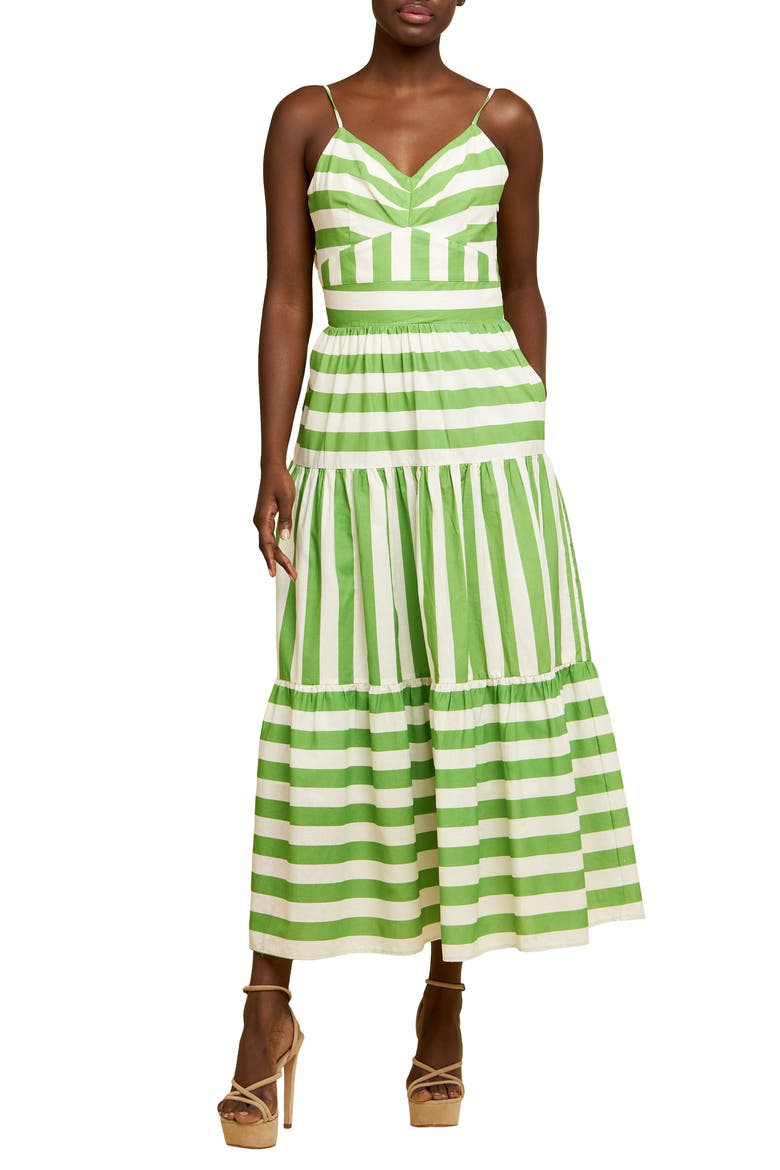 Vivienne Maxi Sundress, Main, color, GREEN MULTI