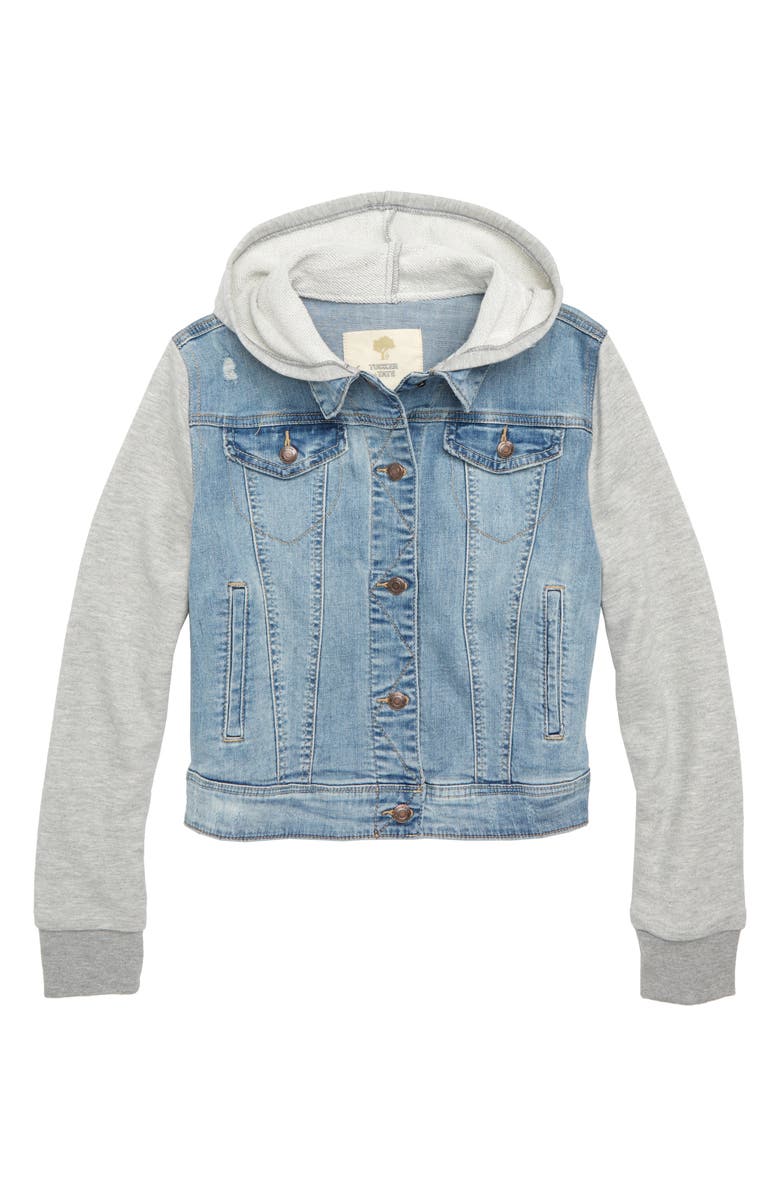 Tucker + Tate Mixed Media Jacket, Main, color, 