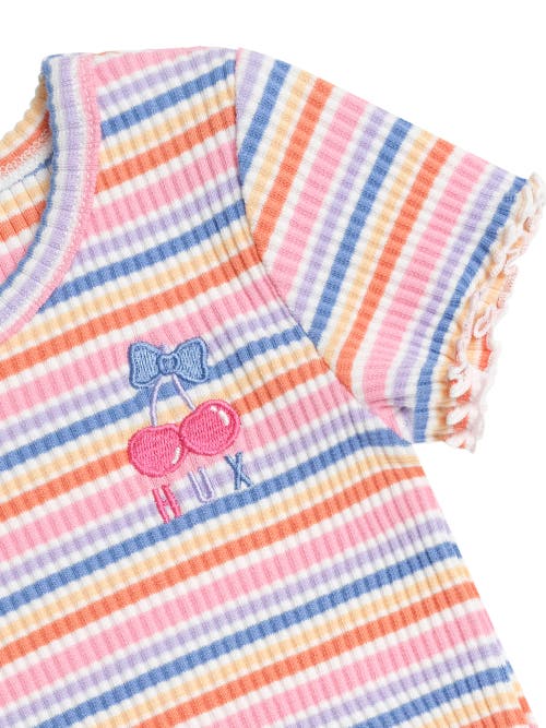Huxbaby Rainbow Rib Tee In Multi