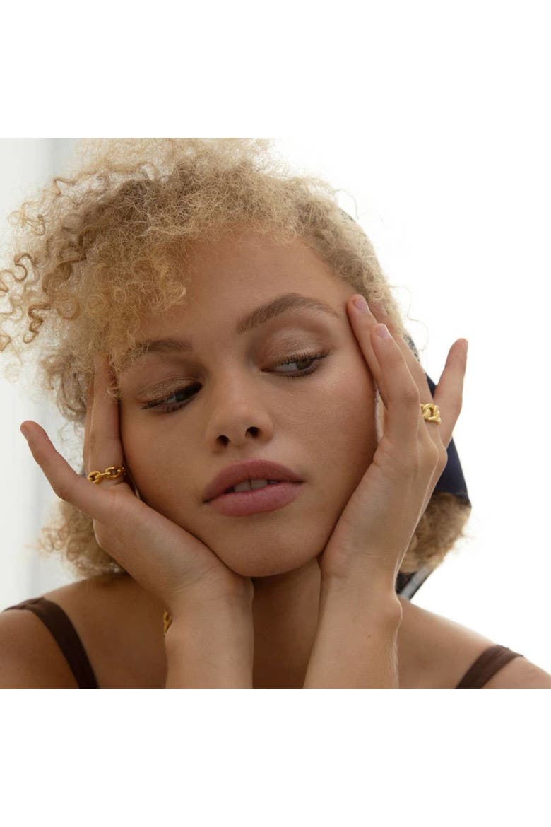 Gold Chain Band Layering Ring, Alternate, color, Gold