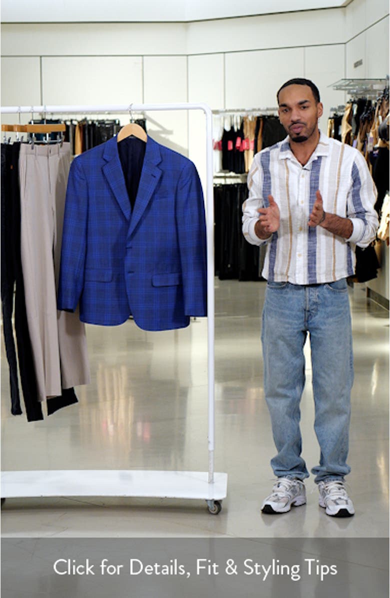 Plaid Virgin Wool Sport Coat, sales video thumbnail
