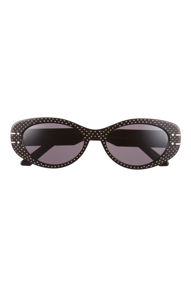 'DiorSignature B8U Butterfly Sunglasses, Main, color, BLACK/ OTHER / SMOKE