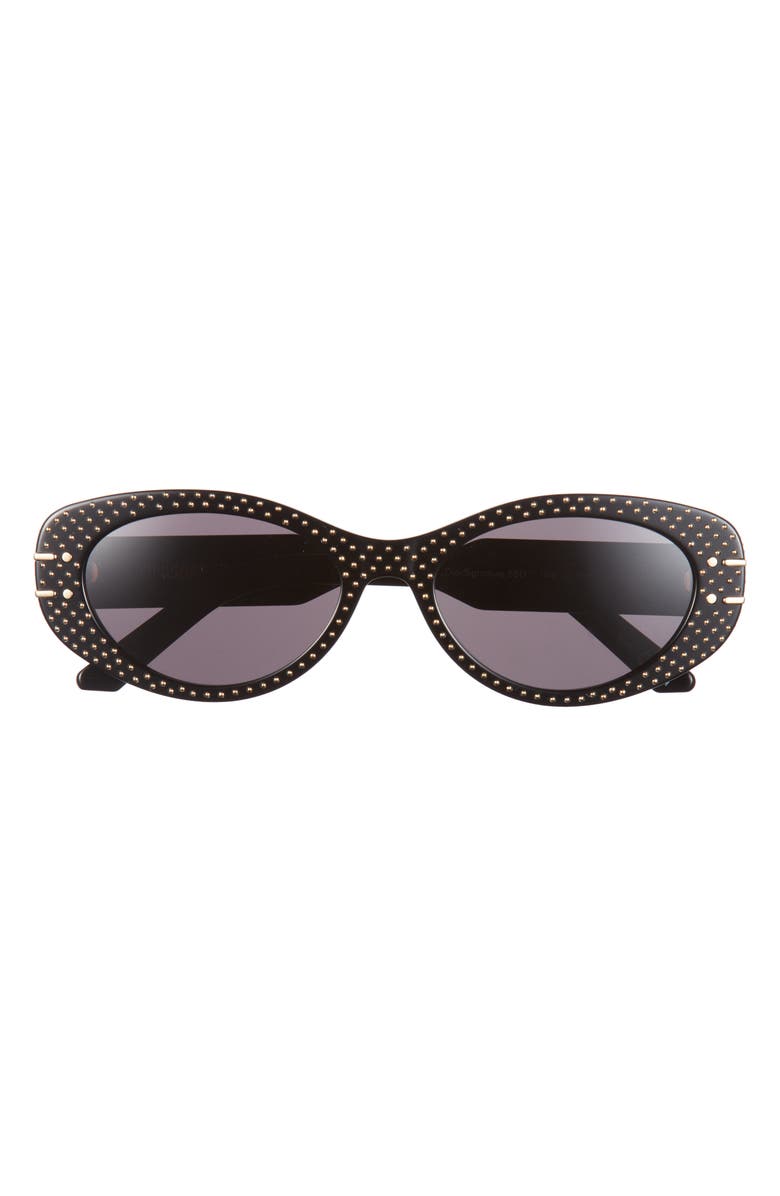 DIOR 'DiorSignature B8U Butterfly Sunglasses, Main, color, Black/ Other / Smoke