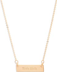 Nashelle Mama Bar Pendant Necklace