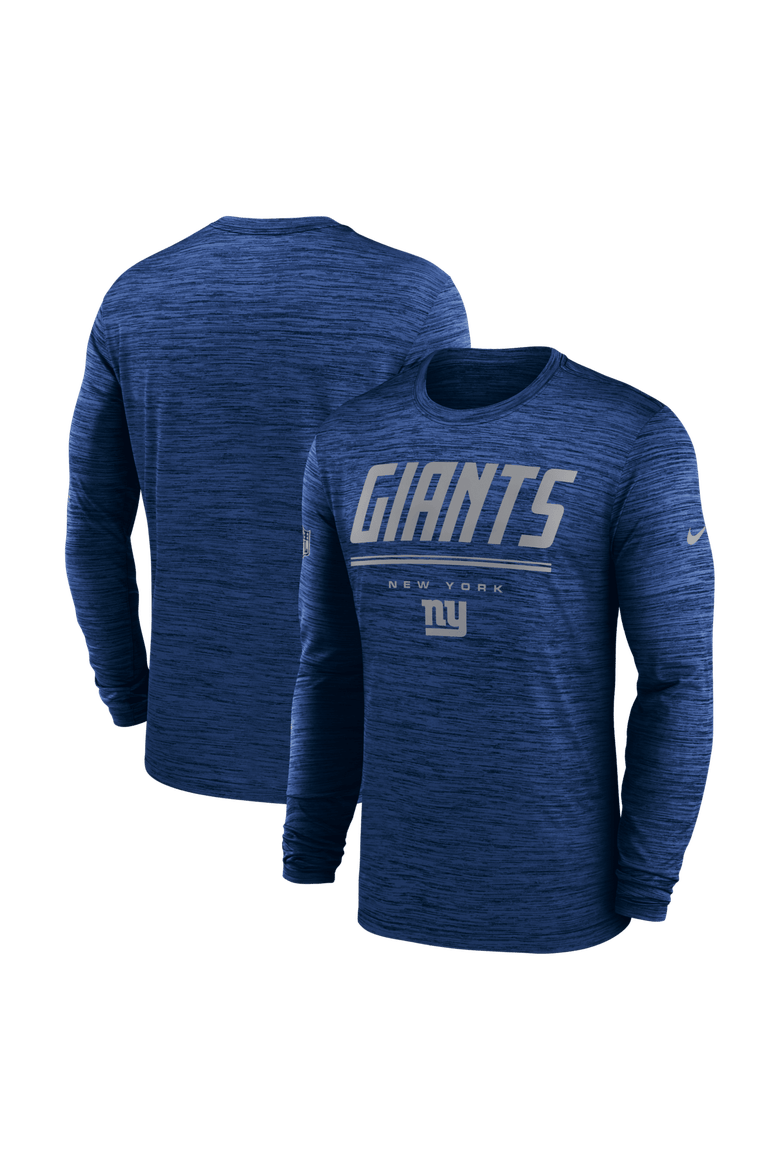 Men's Nike Royal New York Giants Sideline Offensive Transition Velocity Dri-FIT Long Sleeve T-Shirt, Main, color, Royal