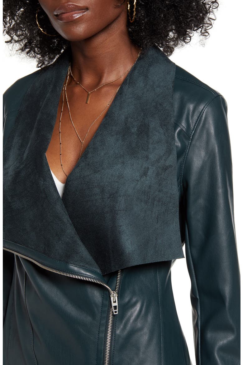 Faux Leather Moto Jacket, Alternate, color, OVER ACHEIVER