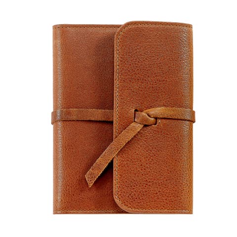 7" Leather Wrapped Refillable Journal