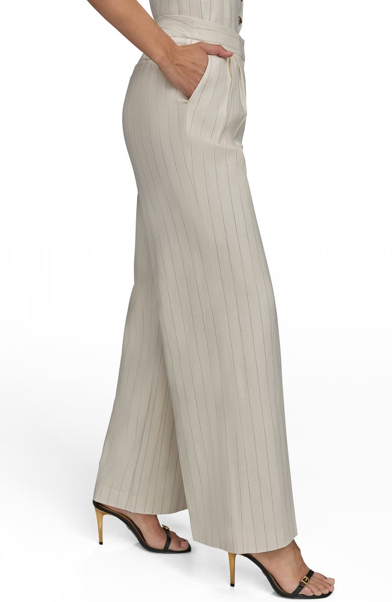 Donna Karan New York Pinstripe Straight Leg Pants, Alternate, color, 