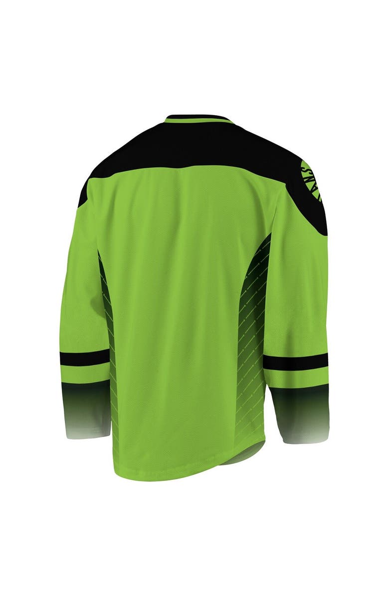 ADPRO Sports Men's Green/Black Saskatchewan Rush Replica Jersey, Alternate, color, Green