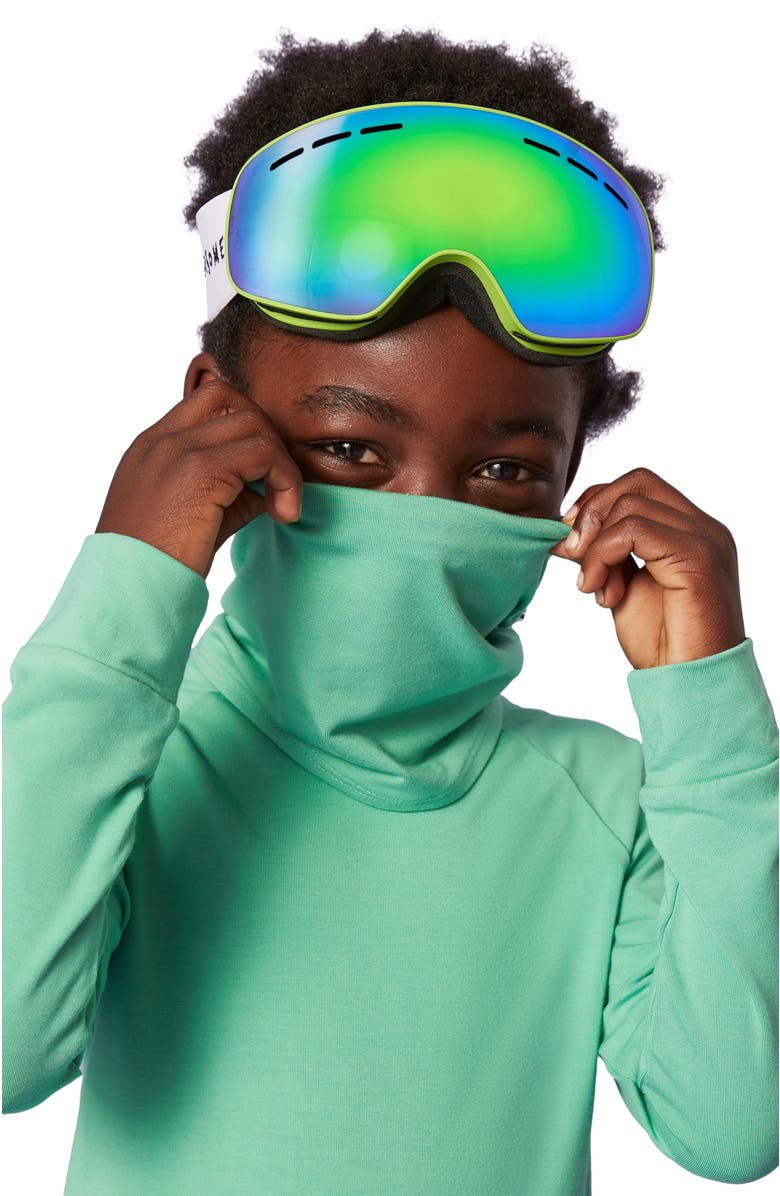 Roarsome Kid's Neck Warmer, Alternate, color, Green