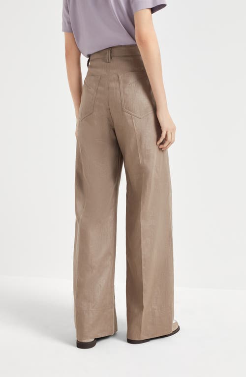 Brunello Cucinelli Five-pocket Trousers In Taupe