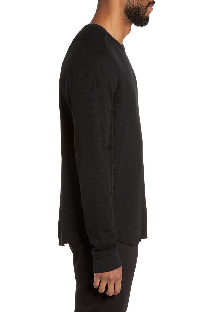 Vince Double Knit Slim Fit Long Sleeve T-Shirt, Alternate, color,