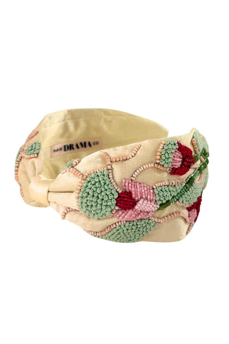 Vintage Bloom Statement Headband, Alternate, color, Off White