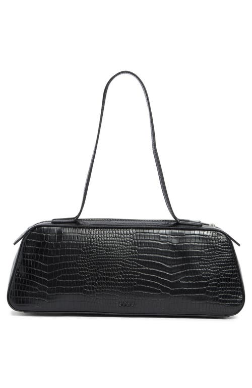 Bcbg Minimalist East West Shoulder Bag In Black