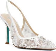 Betsey Johnson Eddie Pointed Toe Slingback Pump