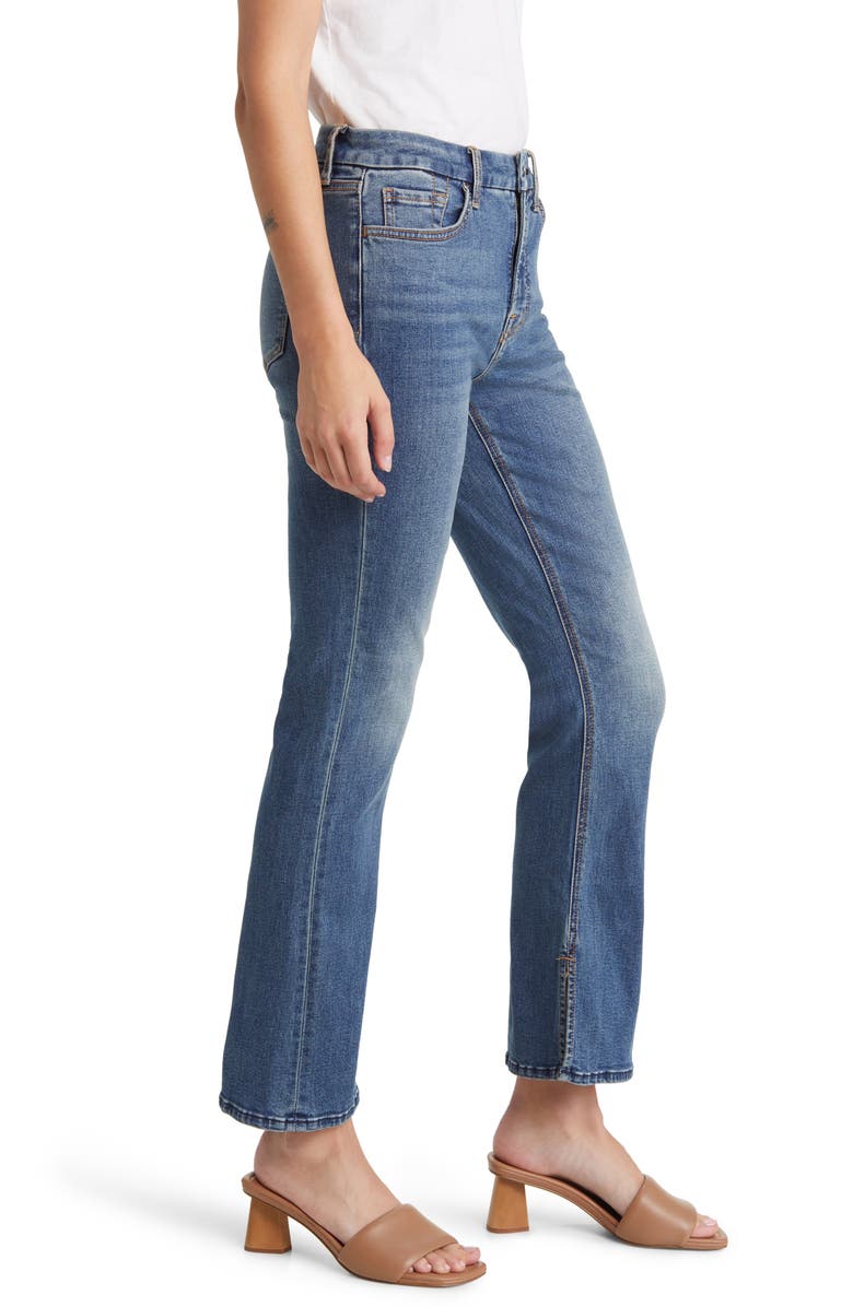 JEN7 by 7 For All Mankind Side Slit Slim Bootcut Jeans, Alternate, color, Clover