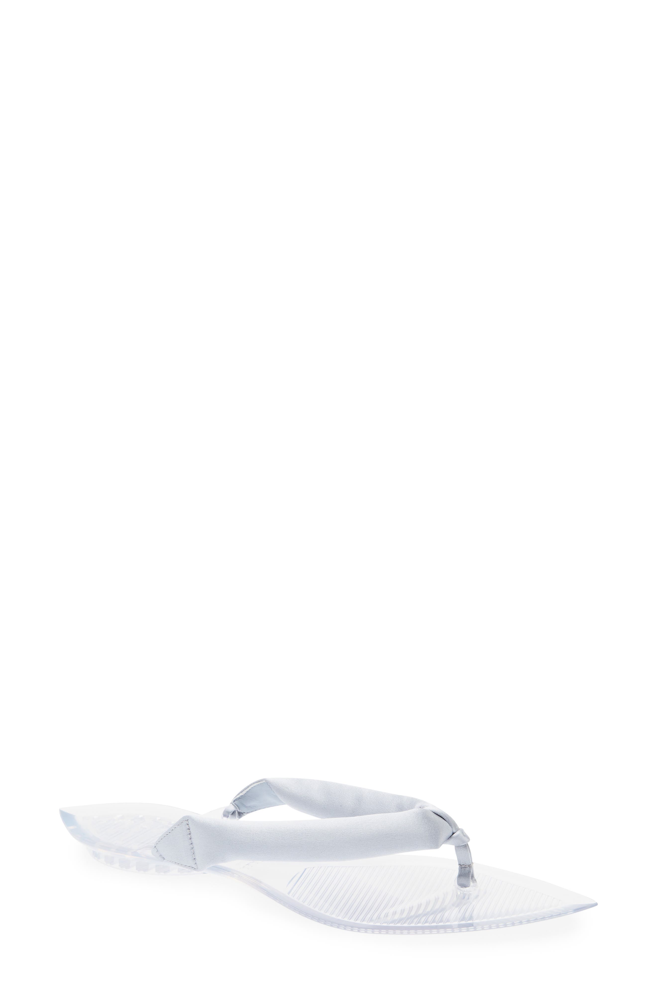 Invisible Padded Thong Sandal, Main, color, ARGENT
