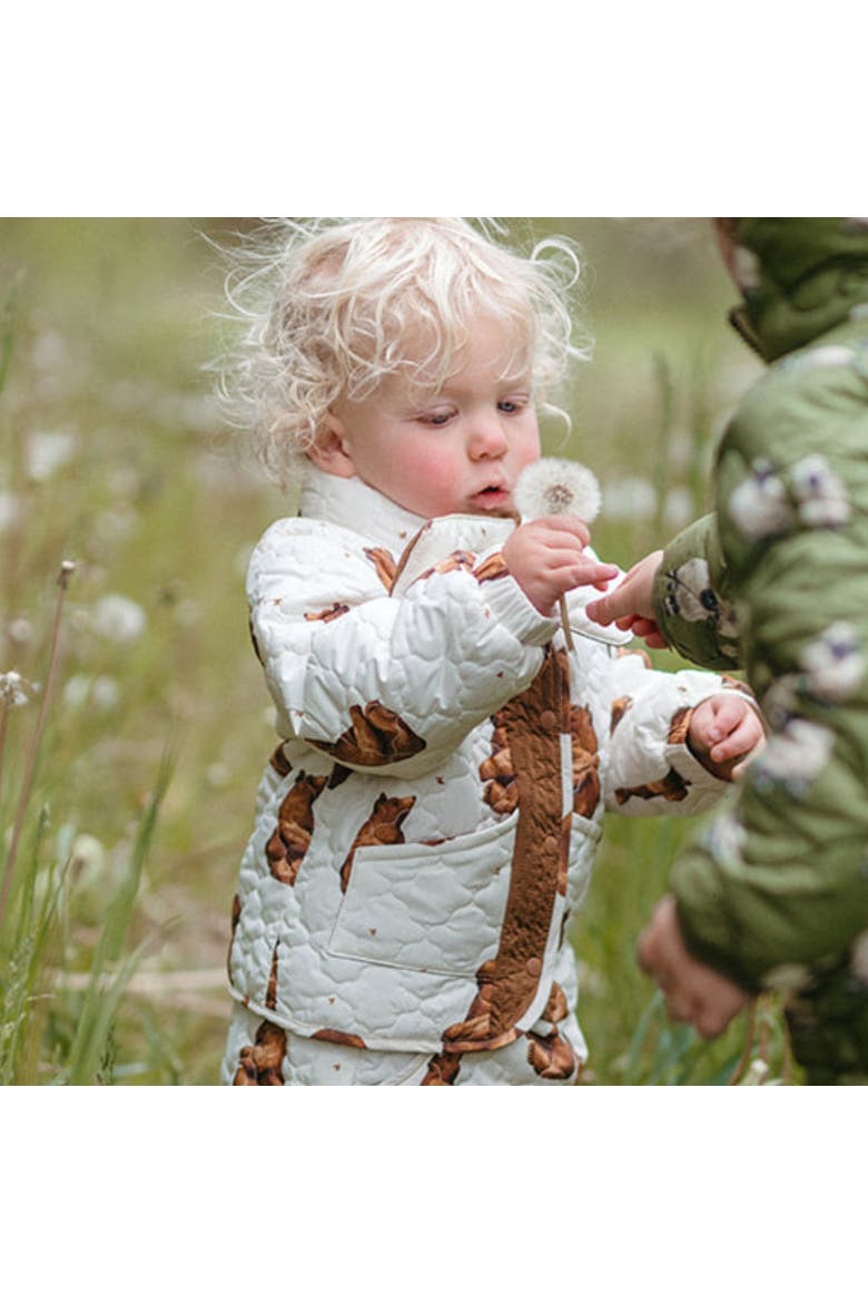 Quilted Padded Jacket, Alternate, color, Honey Bear