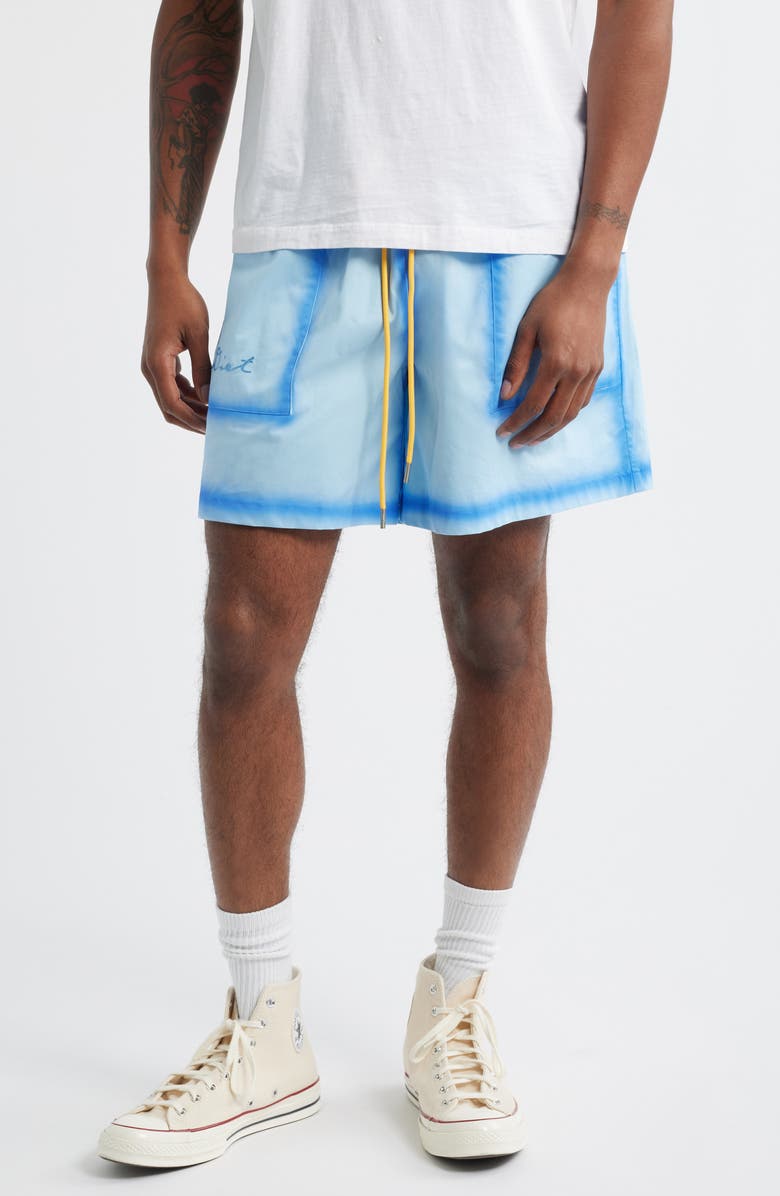 DIET STARTS MONDAY Ocean Spray Cotton Drawstring Shorts, Main, color, Blue