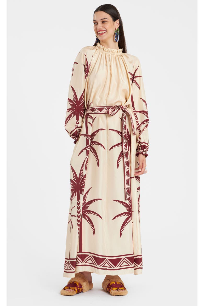 Cerere Dress Placée Date Palms Ivory, Main, color, Date Palms Placée Ivory