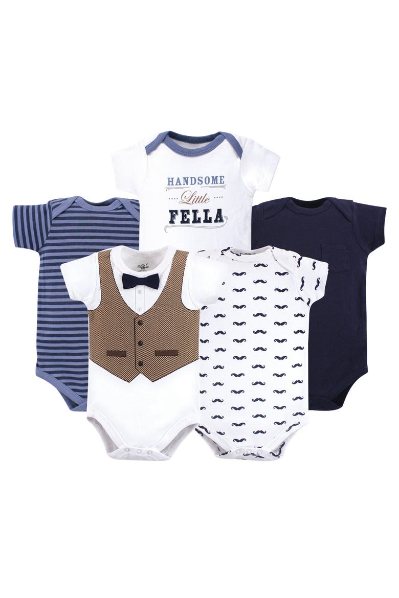 5Pk Bodysuits, Main, color, Handsome Fella