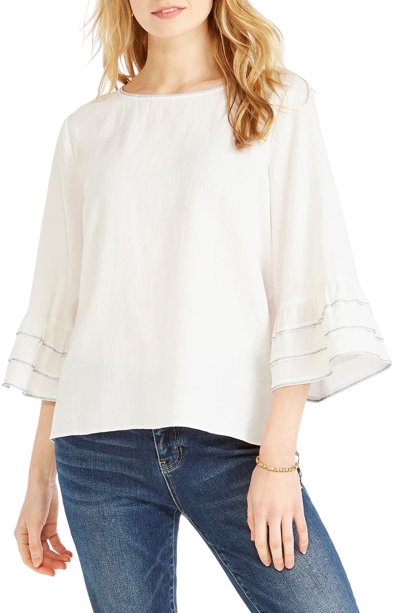 NIC+ZOE Tangier Trumpet Sleeve Top, Main, color,