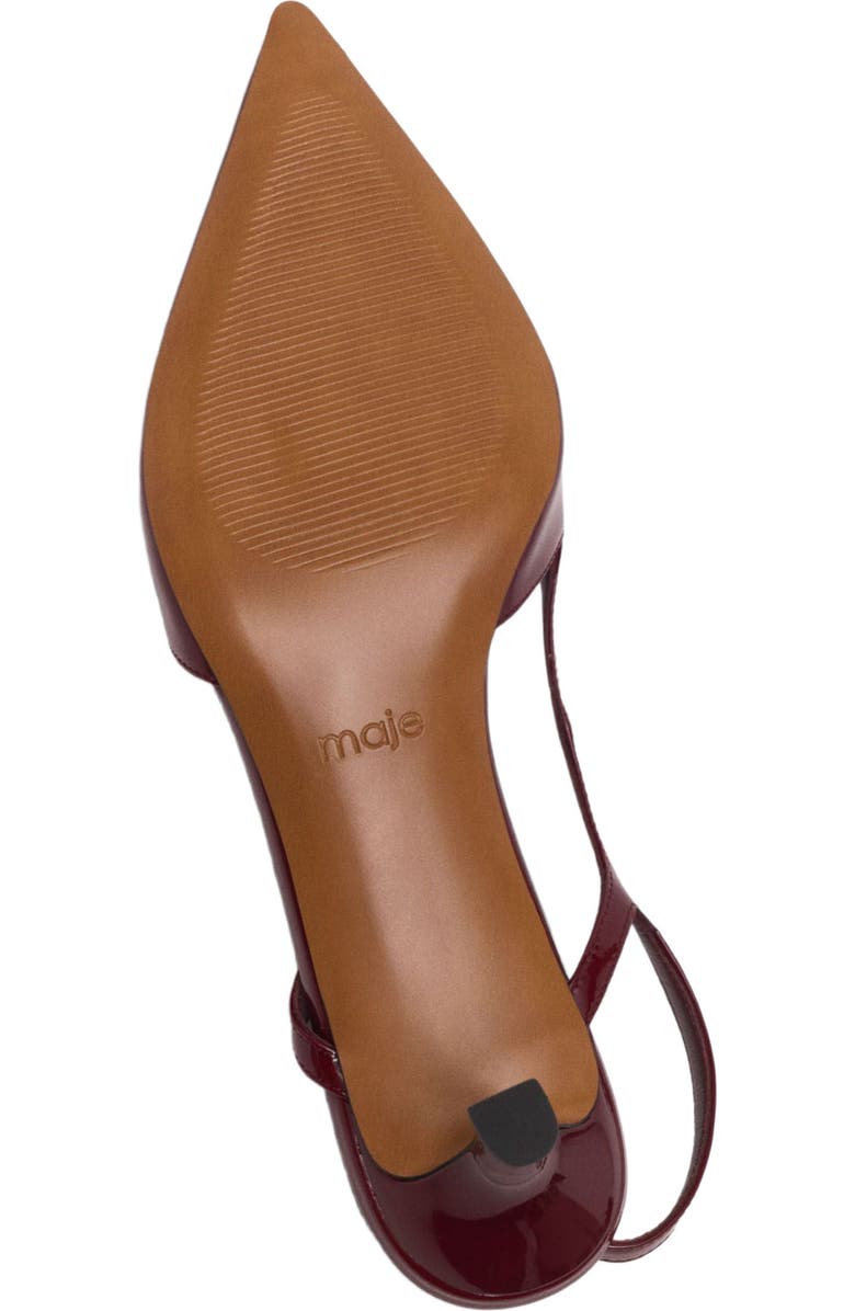 maje Slingback pumps, Alternate, color, Burgundy