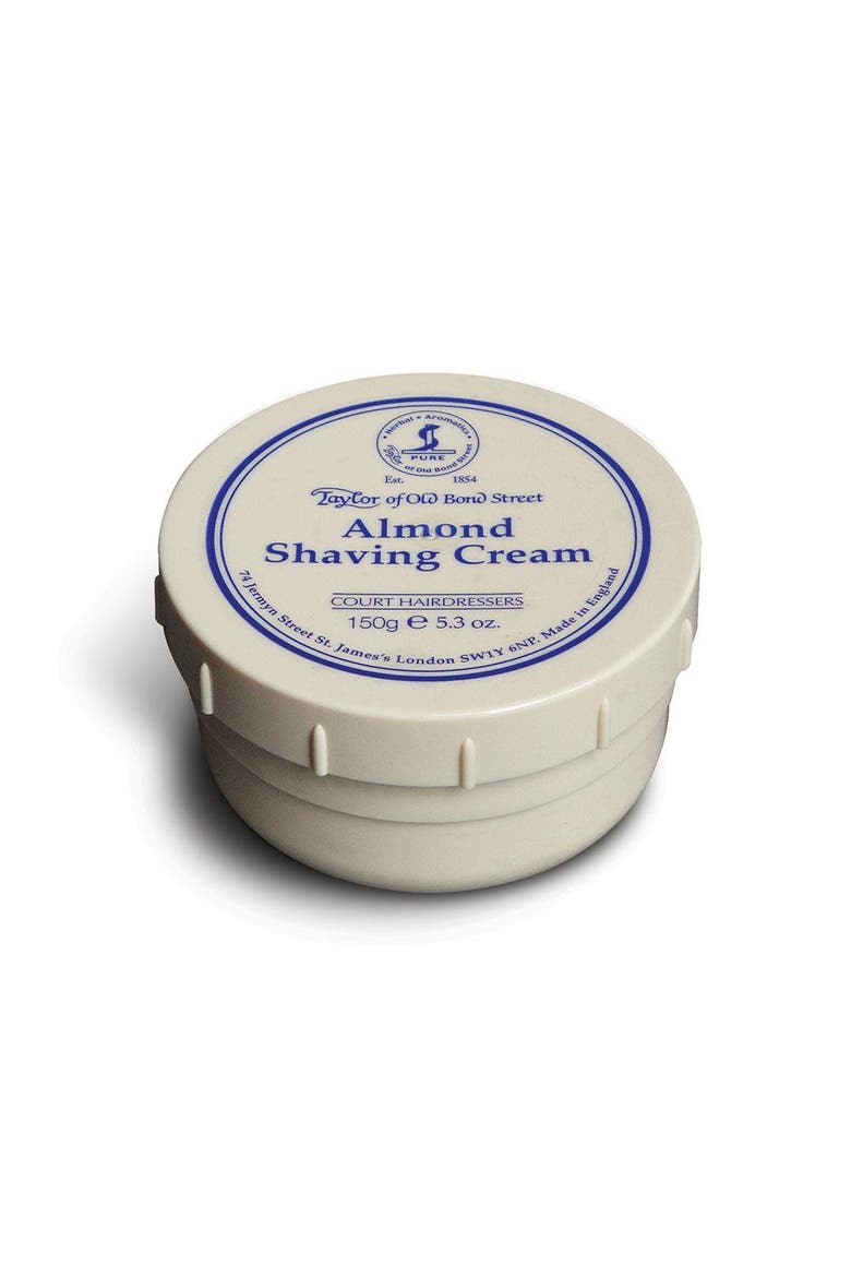 Almond Shaving Cream Bowl, Main, color, White