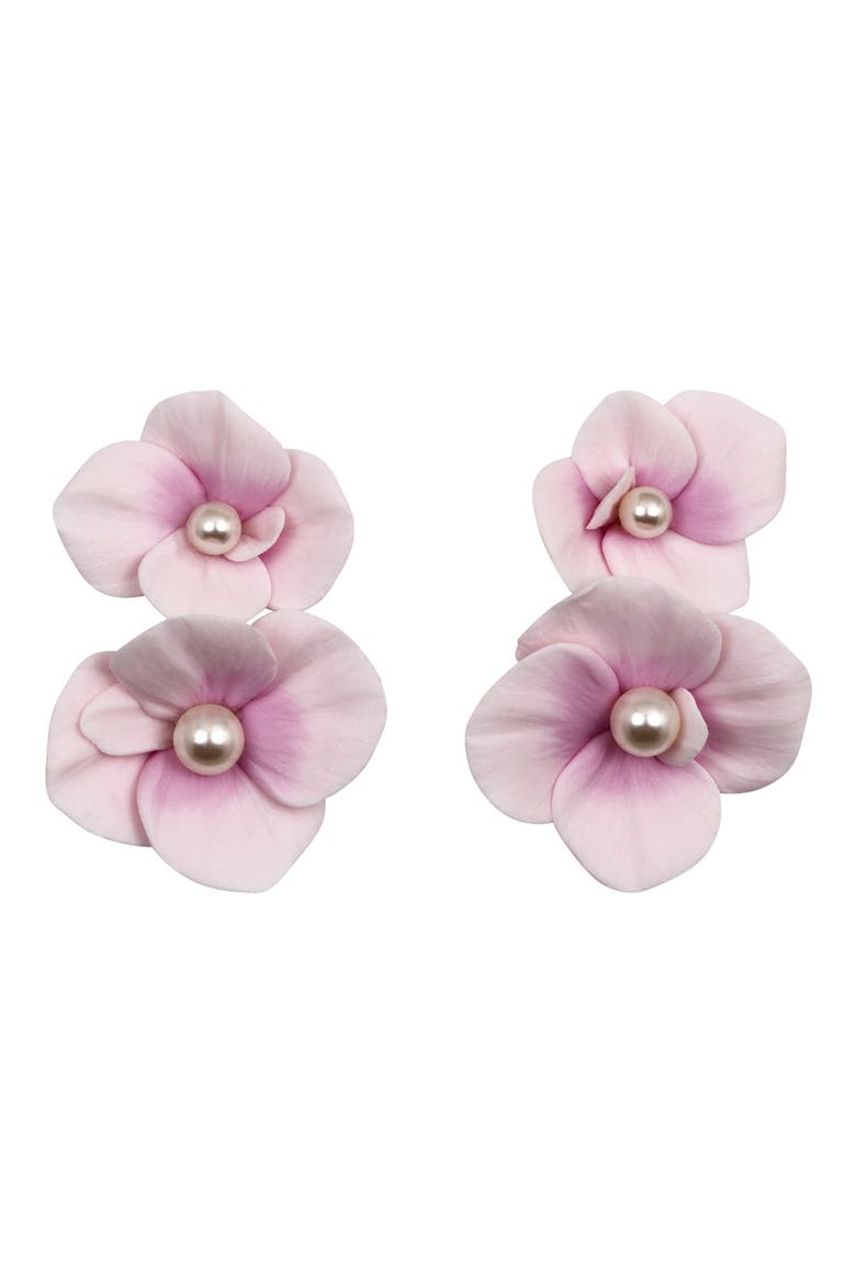 Aylani Drop Earrings, Main, color, CHERRY BLOSSOM