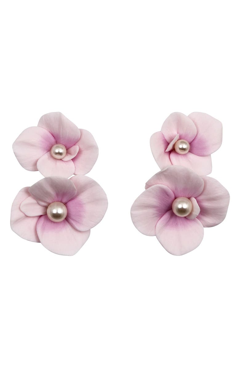 Jennifer Behr Aylani Drop Earrings, Main, color, Cherry Blossom