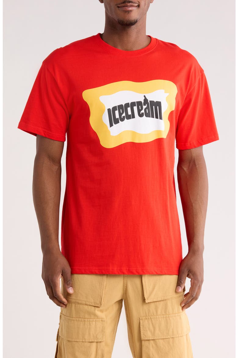 Games Graphic T-Shirt, Main, color, FIERY RED