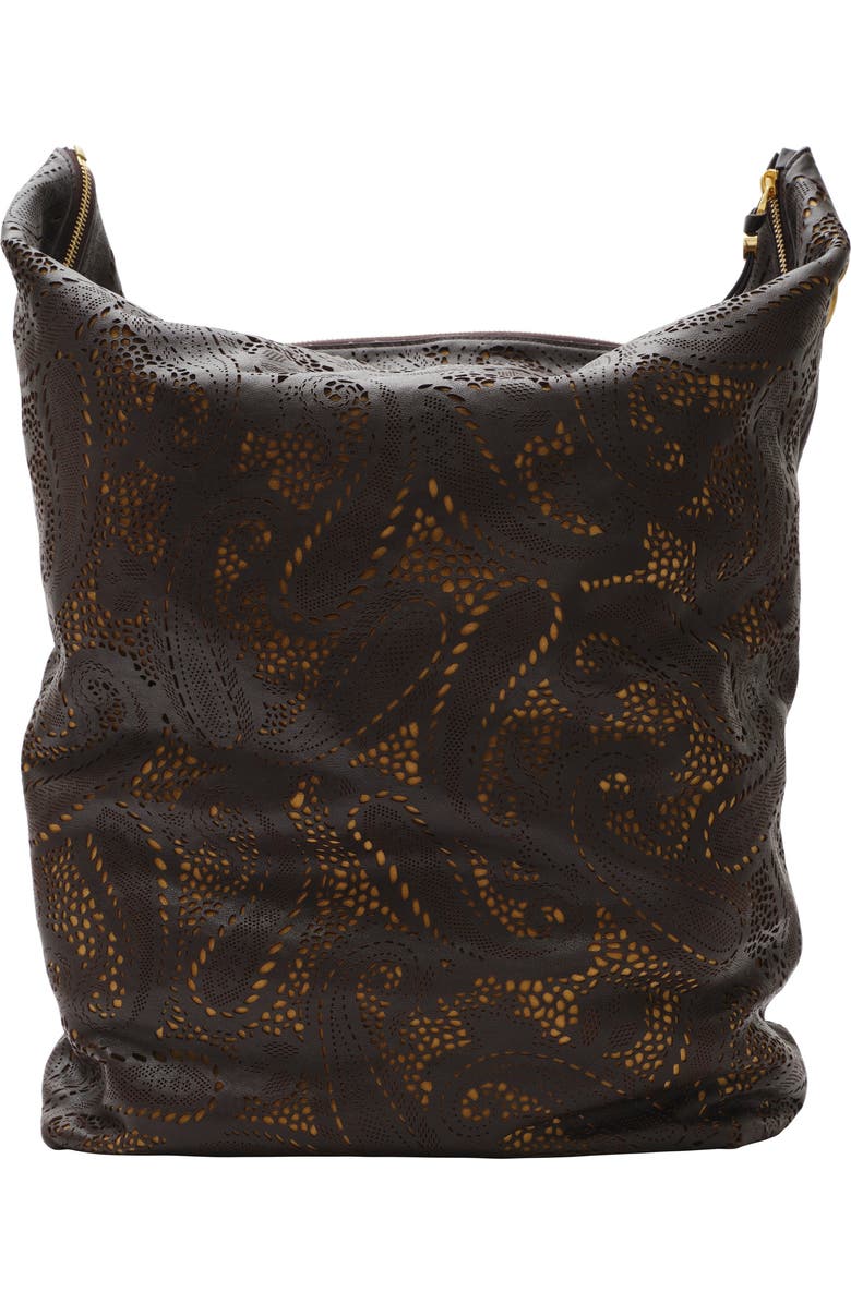 Burberry Large Bridle Tote, Alternate, color, Peat Brown