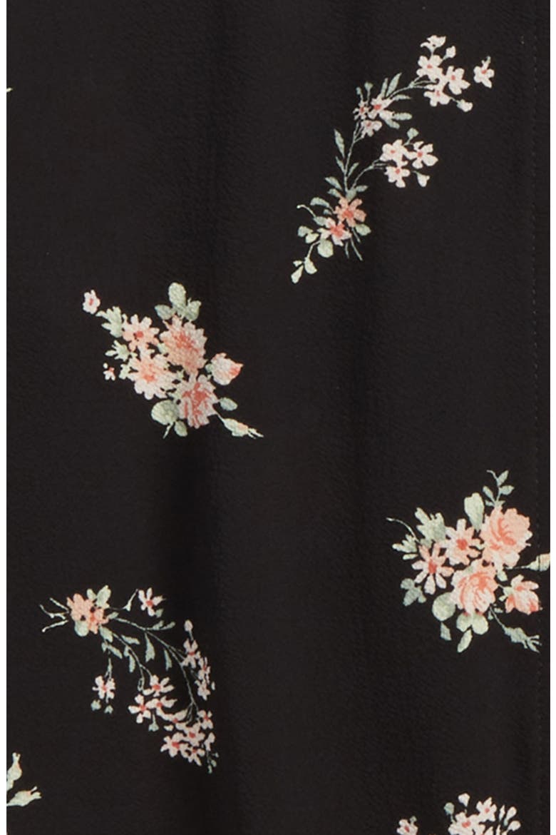 Floral Bomber Jacket, Alternate, color, BLACK