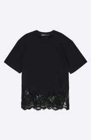 Bimba y Lola Oversize Lace T-Shirt