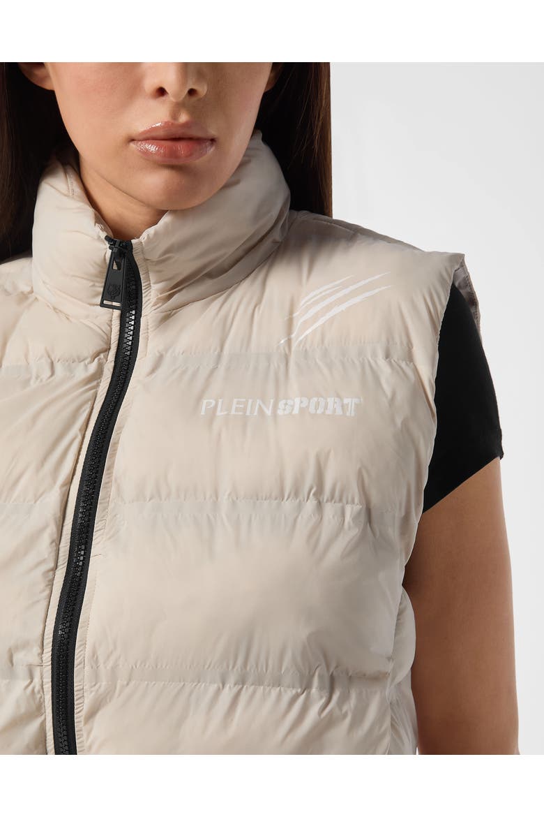 Reversible Lightweight Padded Vest Scratch Comfort Women, Alternate, color, lightgrey