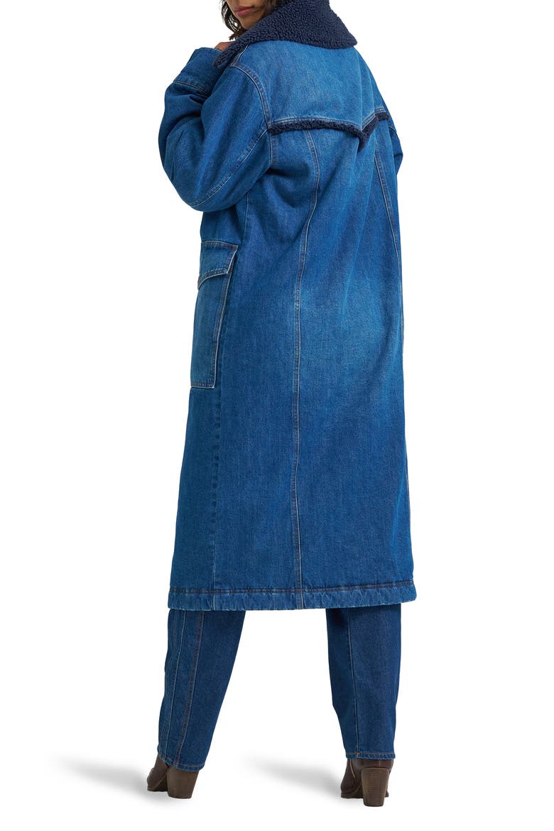 Wrange Denim Coat, Alternate, color, SPARKLE BLUE