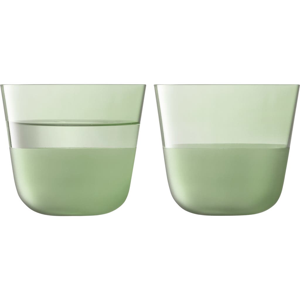 Lsa Arc Contrast Set Of 4 Tumblers In Green