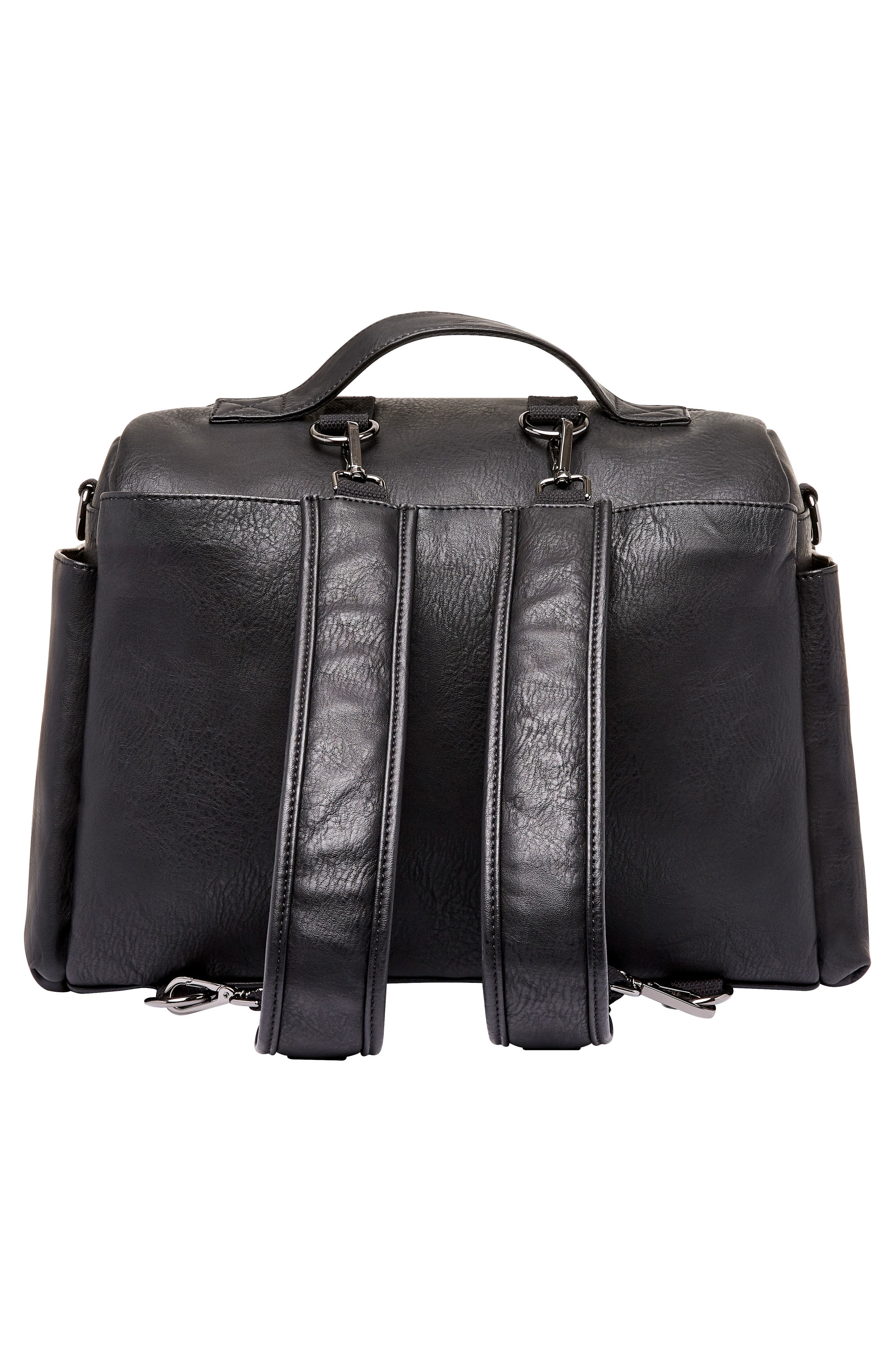 The Honest Company Cross Country Faux Leather Diaper Bag, Alternate, color, 