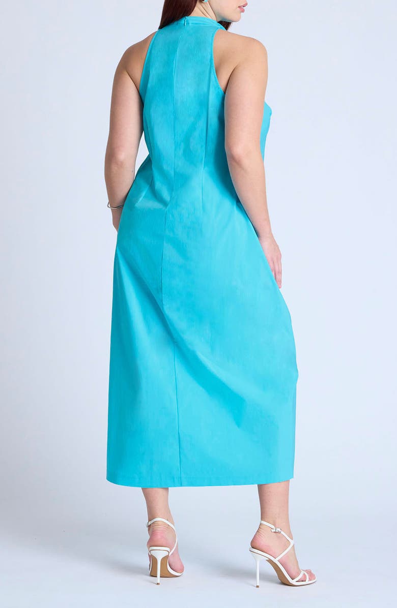 ELOQUII Funnel Neck Maxi Dress, Alternate, color, 